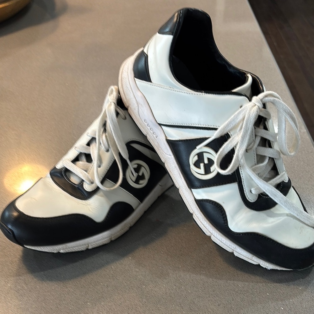 Gucci Black and White Women's Sneakers